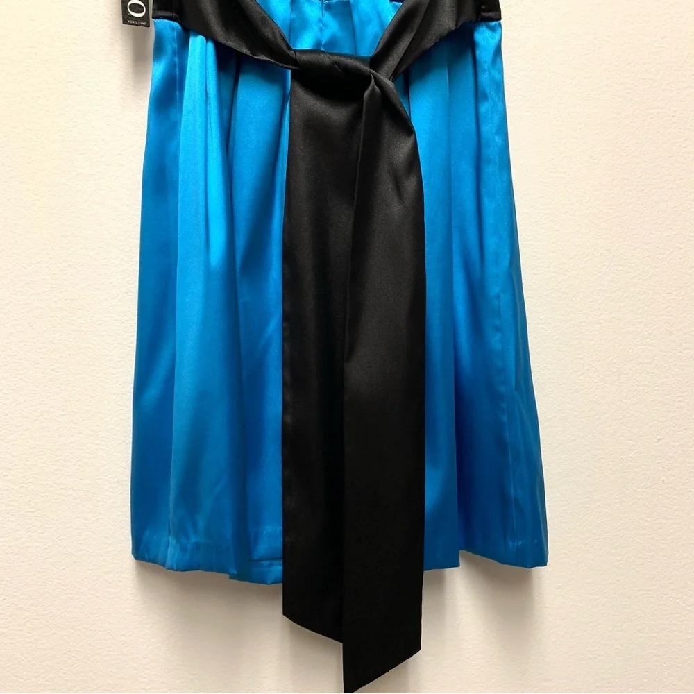 XOXO Blue Satin Dress Size 9 Juniors Special Occasion Formal Party Hoco 90s‎ Y2K